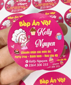 In nhãn đồ ăn vặt - Tem nhãn sản phẩm - Hỗ trợ thiết mẫu