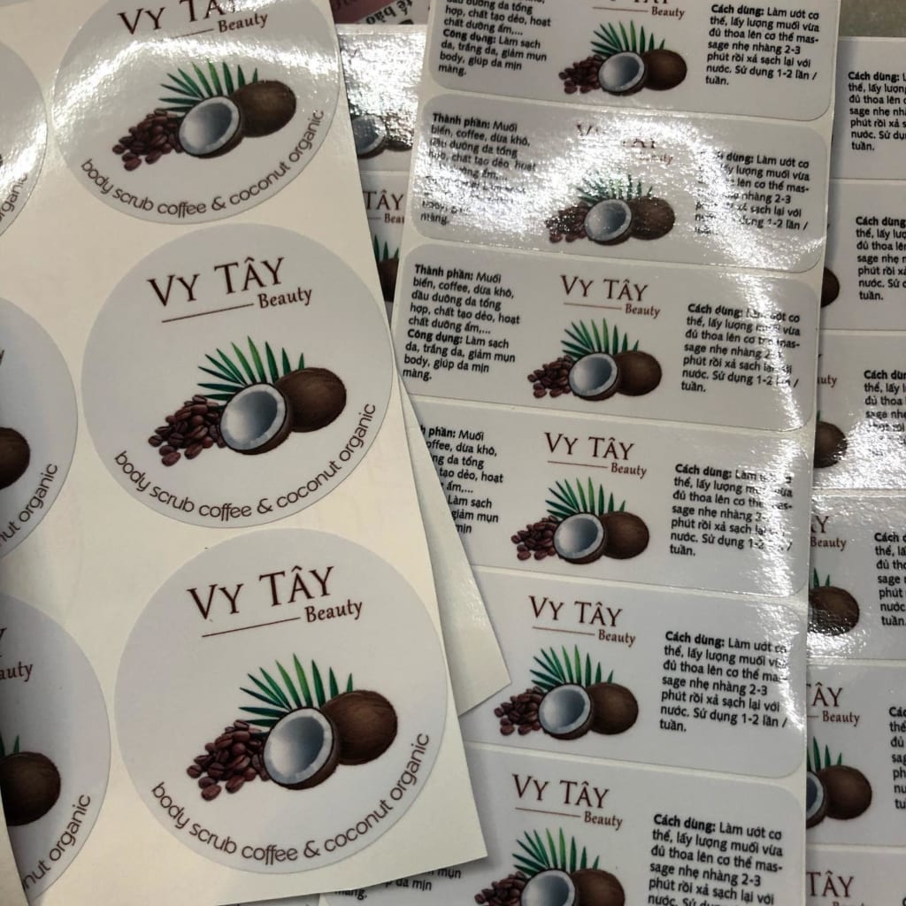 In tem mỹ phẩm - In tem dán chai lọ mỹ phẩm